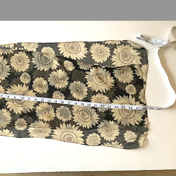 Set: Olive Green wool hat & silk scarf, multi-colored rectangle floral pattern main image 4